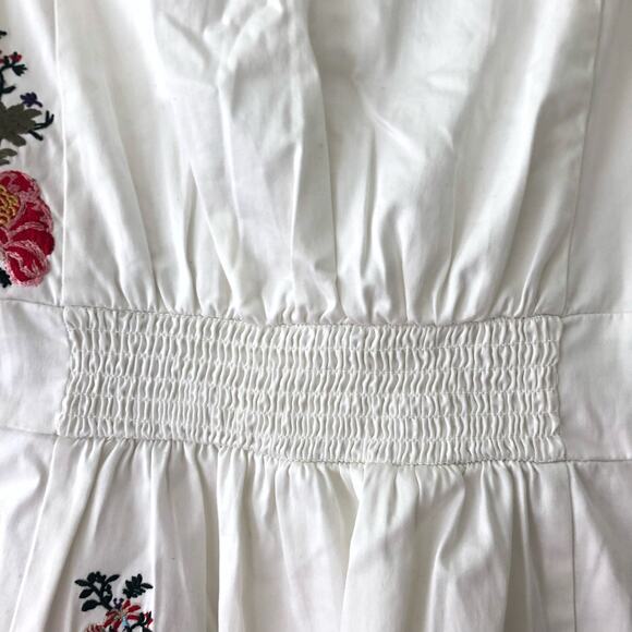 Sundance Peplum Embroidered Sleeveless Blouse Size M - Picture 3 of 10